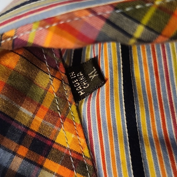 Bugatchi Uomo Multicolor Striped Long Sleeve Button Down Shirt Men’s - Picture 9 of 9